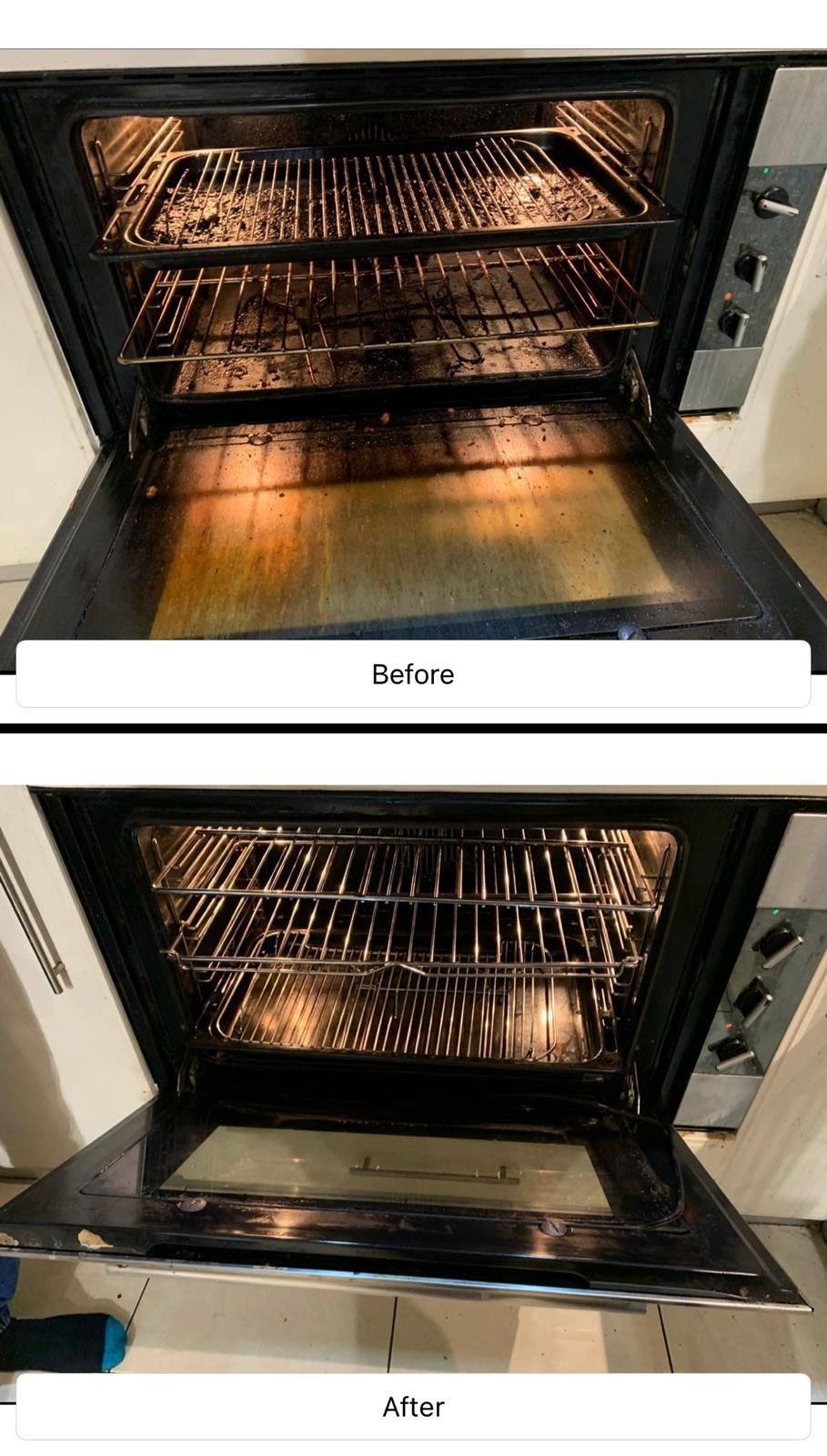 Oven Before & After - CleanCrew Melbourne