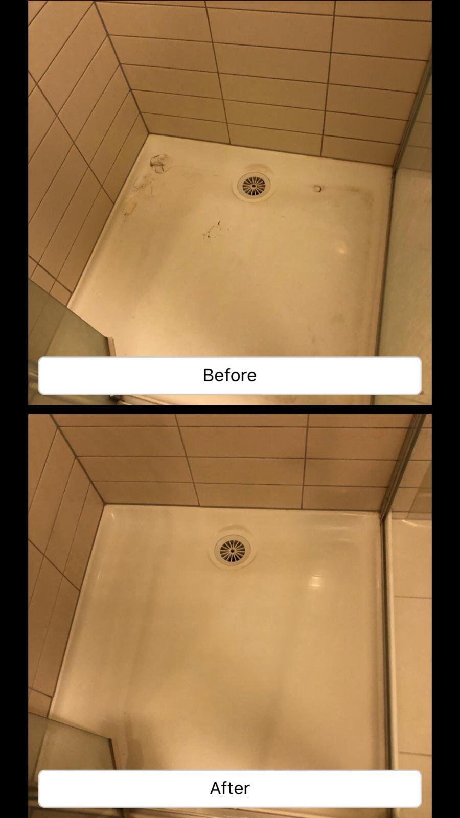 Shower Before & After - CleanCrew Melbourne